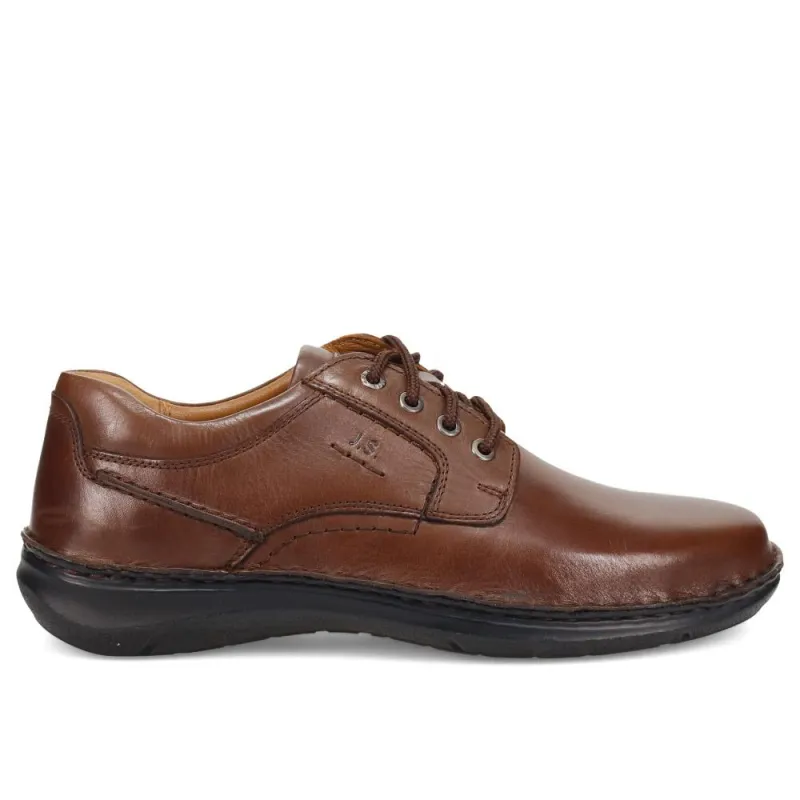 Smart Leather Lace-Up Shoes - JOSEF40504 / 326 430 - Dark Brown made by Josef Seibel