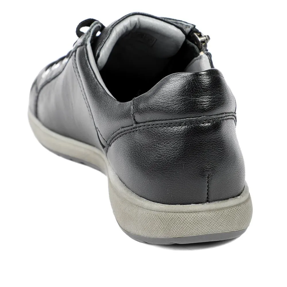 Lace-Up Leather Trainers - JOSEF40512 / 326 496 - Black sold by Jones Bootmaker product image thumbnail 3