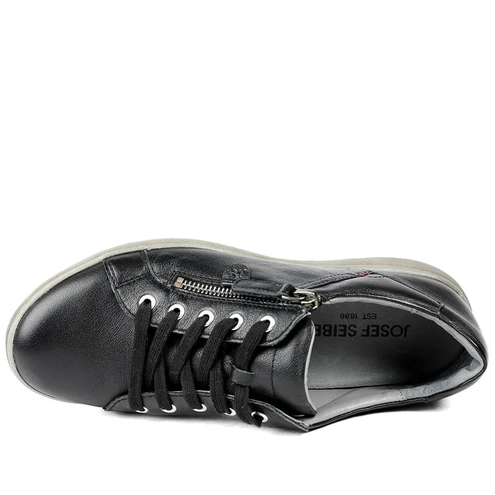 Lace-Up Leather Trainers - JOSEF40512 / 326 496 - Black sold by Jones Bootmaker product image thumbnail 4