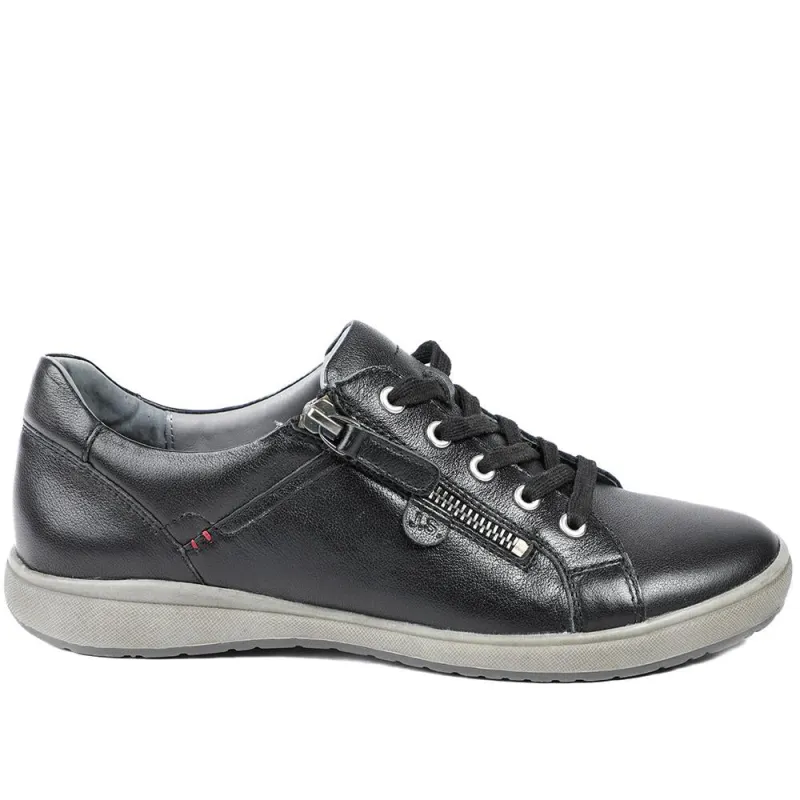 Lace-Up Leather Trainers - JOSEF40512 / 326 496 - Black made by Josef Seibel