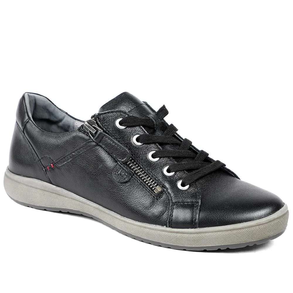 Lace-Up Leather Trainers - JOSEF40512 / 326 496 - Black sold by Jones Bootmaker product image thumbnail 2