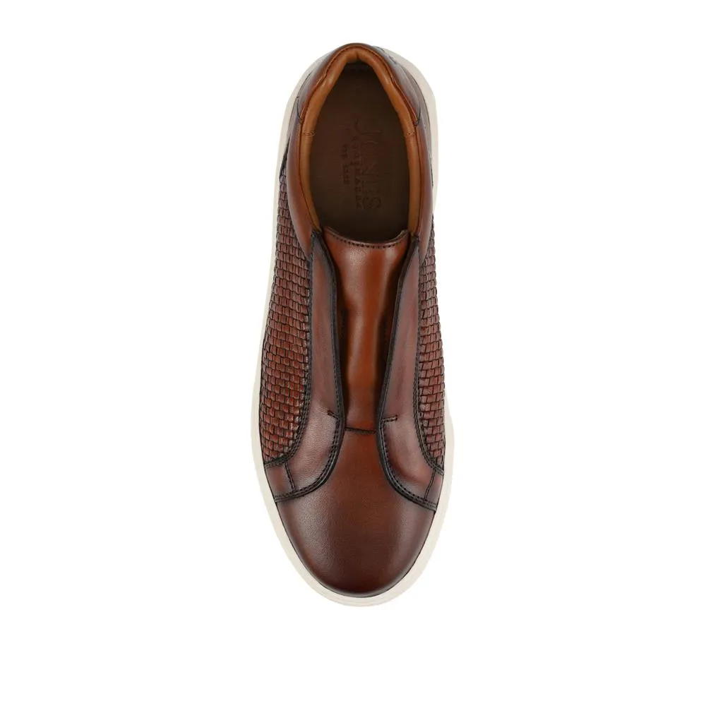 Swindon Leather Woven Slip On Trainers - SWINDON / 328 818 - Tan sold by Jones Bootmaker product image thumbnail 4