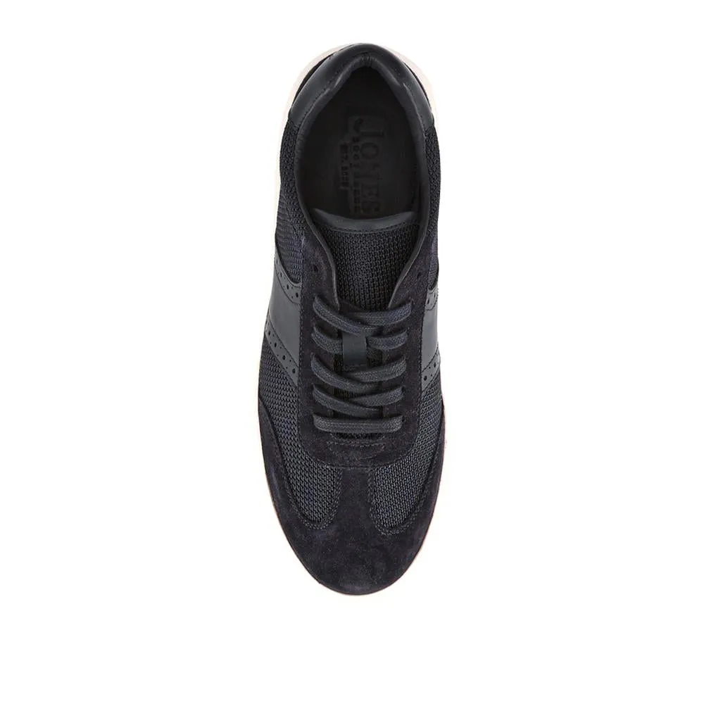 Stephan Lace-Up Leather Trainers - STEPHAN / 328 076 - Navy Suede sold by Jones Bootmaker product image thumbnail 4