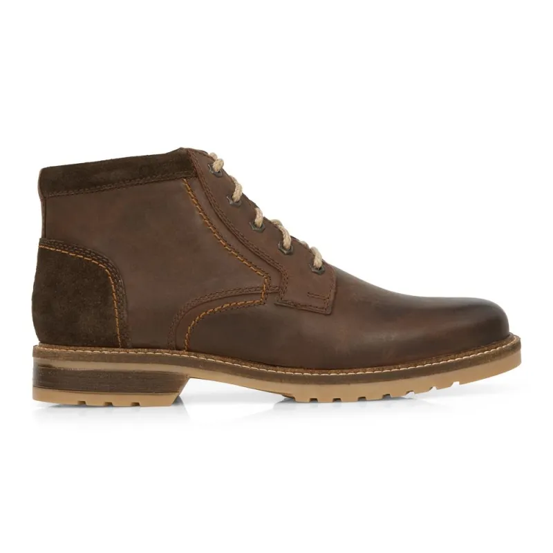 Darwin Leather Lace-up Ankle Boot - DARWIN / 27304489 - Brown made by Jones Bootmaker