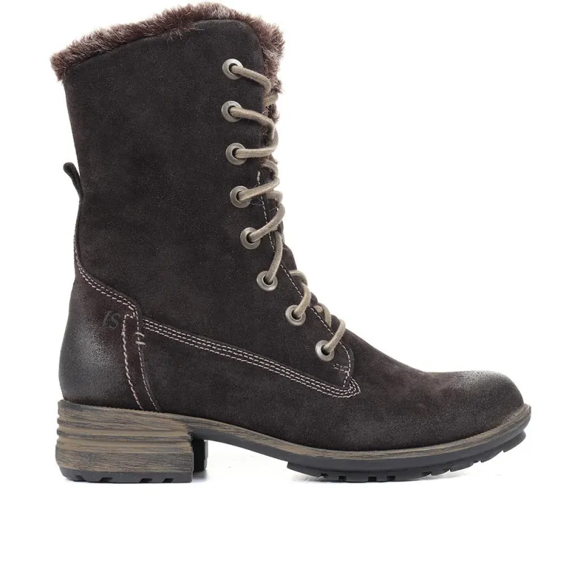 Sandra 93 Suede Leather Ankle Boots - JOSEF30504 / 316 097 - Black made by Josef Seibel