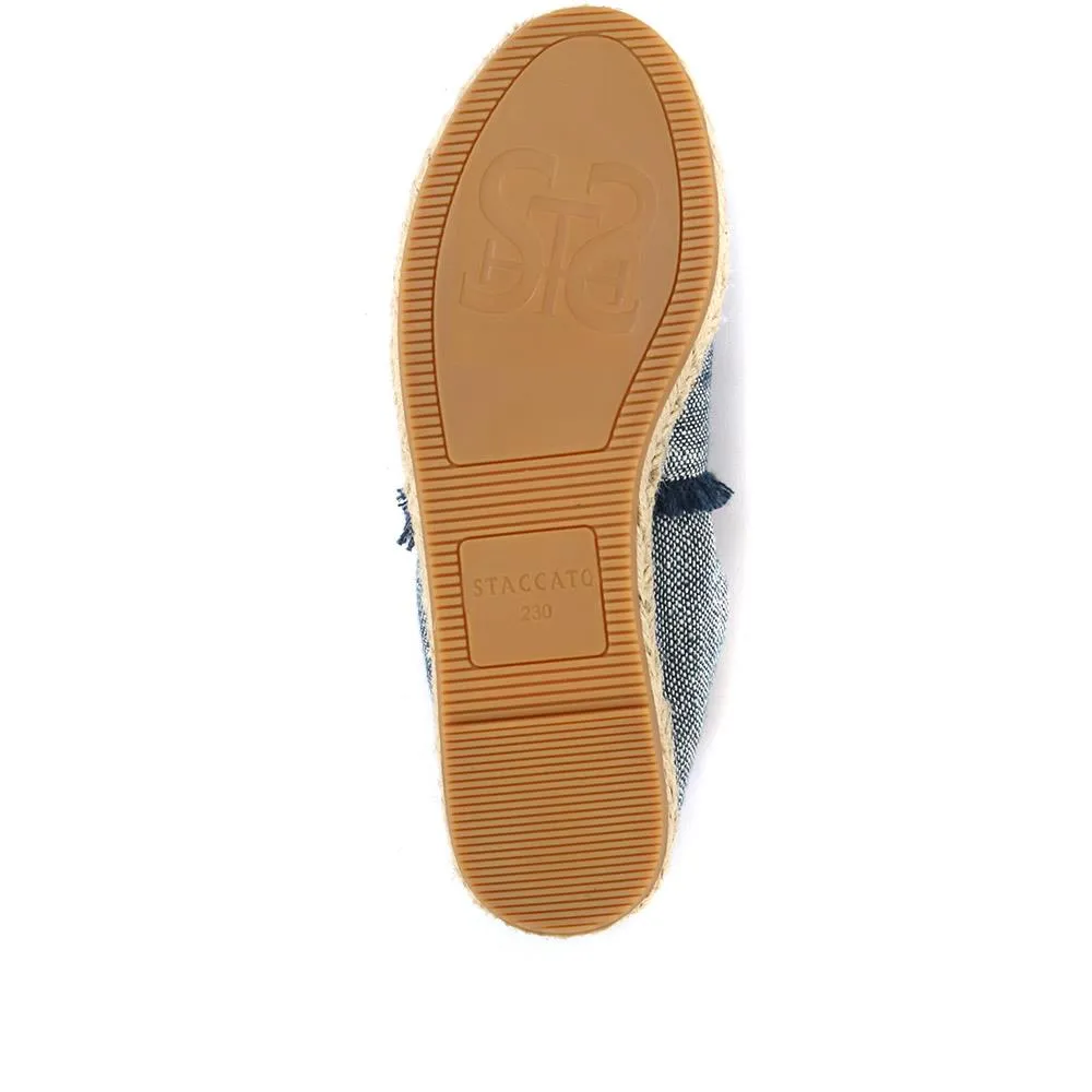 Cannes Embellished Espadrille Flats - BEL33505 / 319 915 - Navy sold by Jones Bootmaker product image thumbnail 5