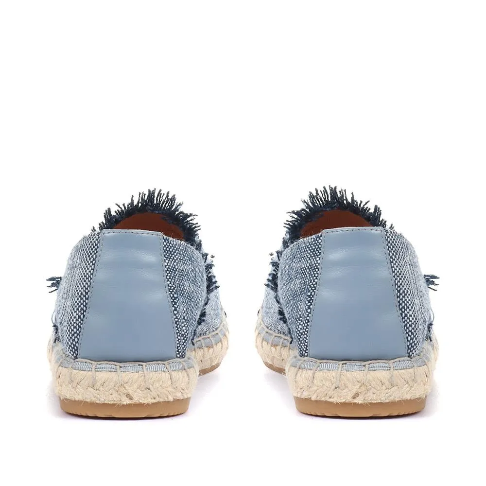 Cannes Embellished Espadrille Flats - BEL33505 / 319 915 - Navy sold by Jones Bootmaker product image thumbnail 3
