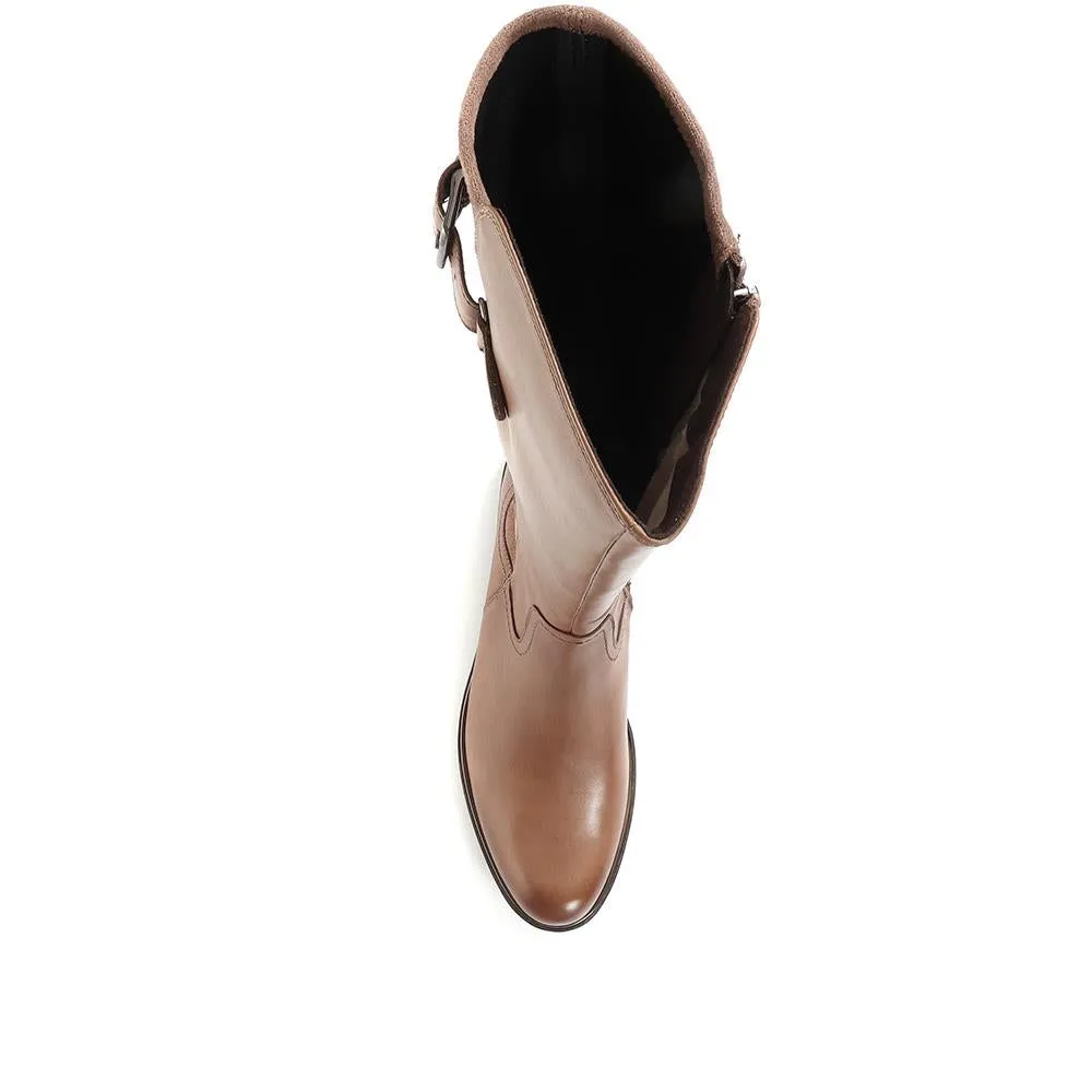 Tall Leather Rider Boots - CAPRI34507 / 321 856 - Brown sold by Jones Bootmaker product image thumbnail 4