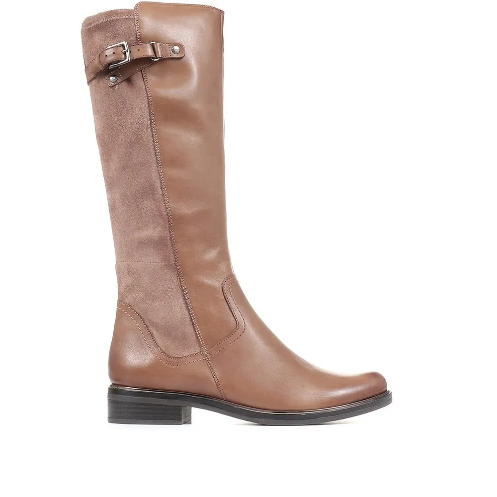 Tall Leather Rider Boots - CAPRI34507 / 321 856 - Brown sold by Jones Bootmaker