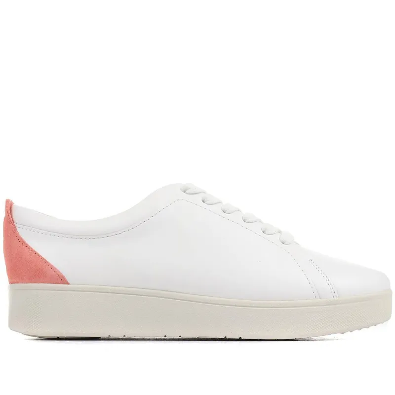 Casual Leather Trainer - FITF29531 / 314 258 - White-Pink made by Fitflop