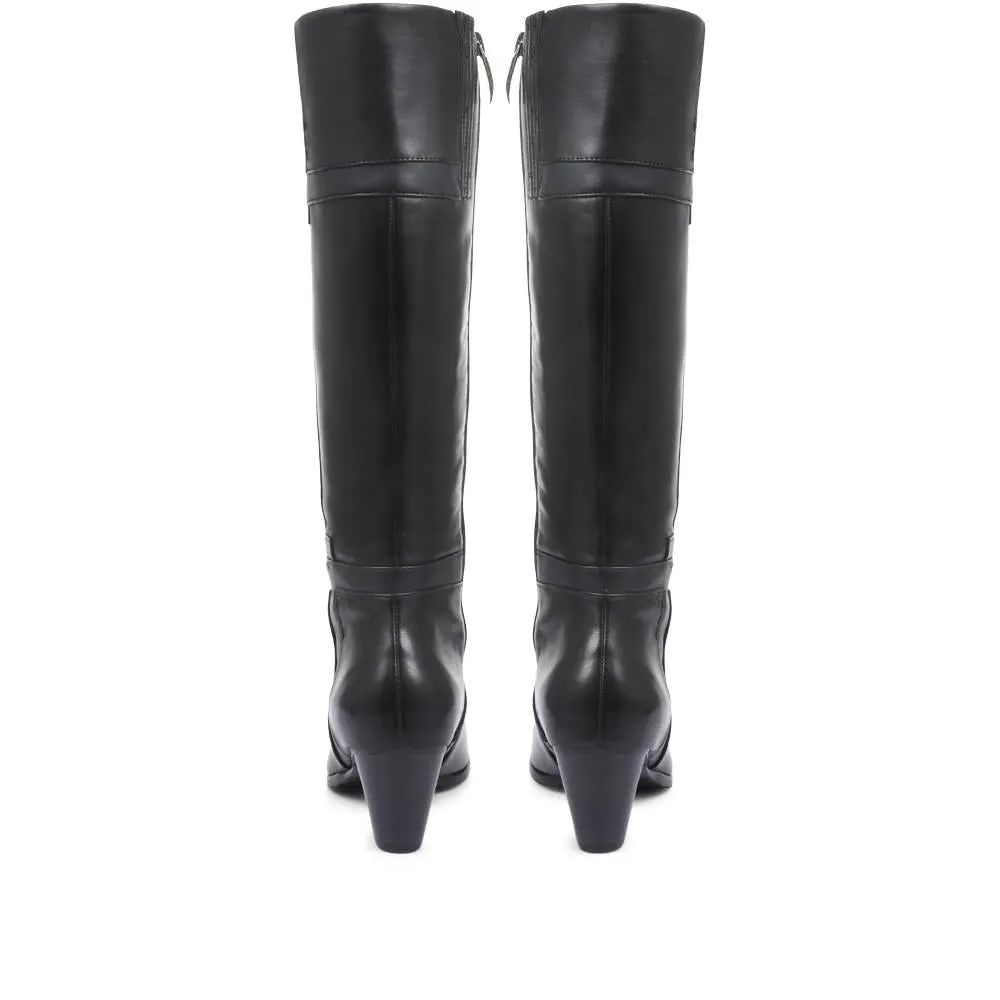 Sonia Block Heel Leather Boots - SINO32503 / 319 117 - Black sold by Jones Bootmaker product image thumbnail 3