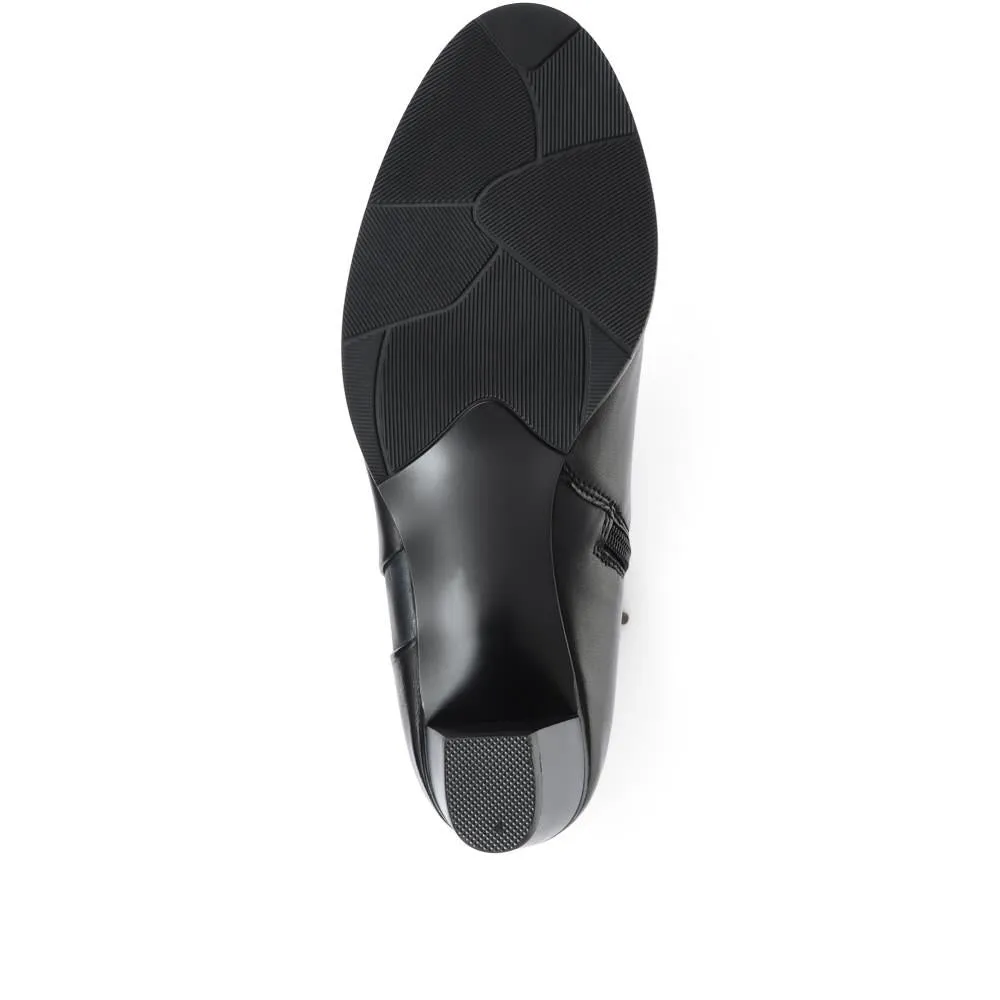 Sonia Block Heel Leather Boots - SINO32503 / 319 117 - Black sold by Jones Bootmaker product image thumbnail 4
