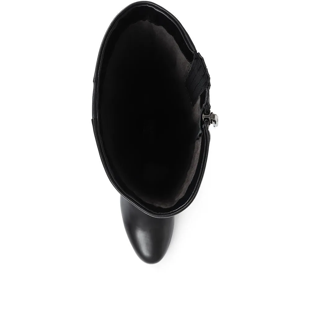 Sonia Block Heel Leather Boots - SINO32503 / 319 117 - Black sold by Jones Bootmaker product image thumbnail 5