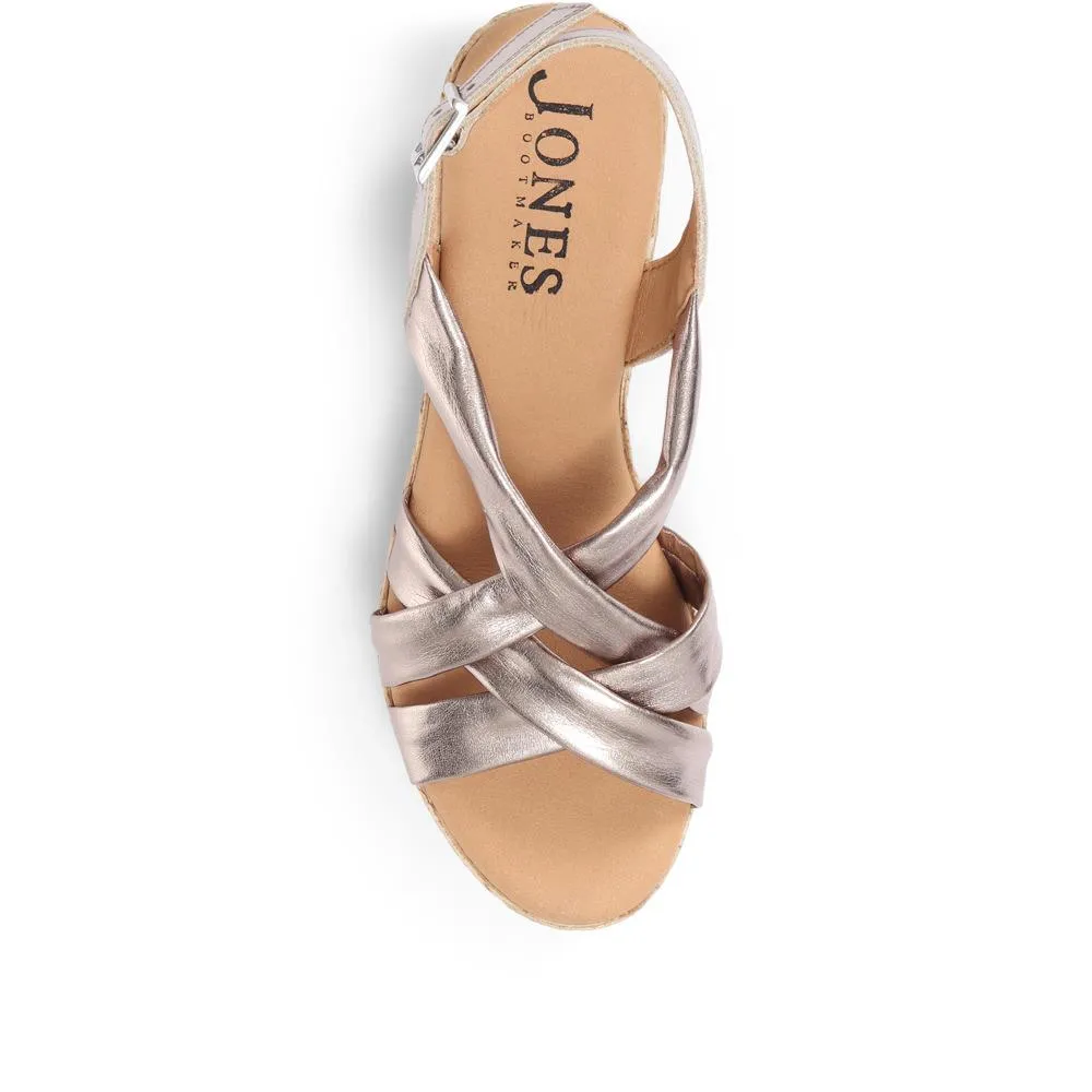 Celine Leather Wedge Sandals - LRK29504 / 315 505 - Metallic sold by Jones Bootmaker product image thumbnail 4