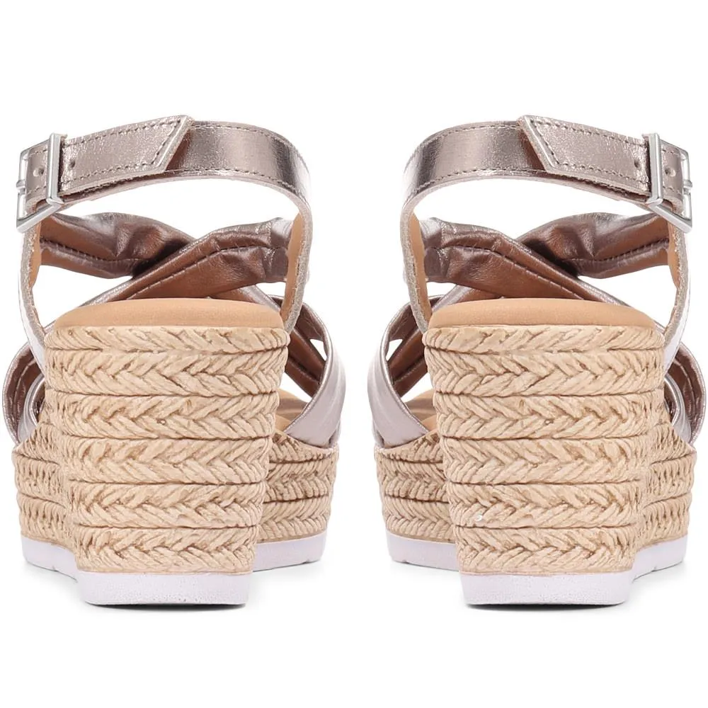 Celine Leather Wedge Sandals - LRK29504 / 315 505 - Metallic sold by Jones Bootmaker product image thumbnail 3
