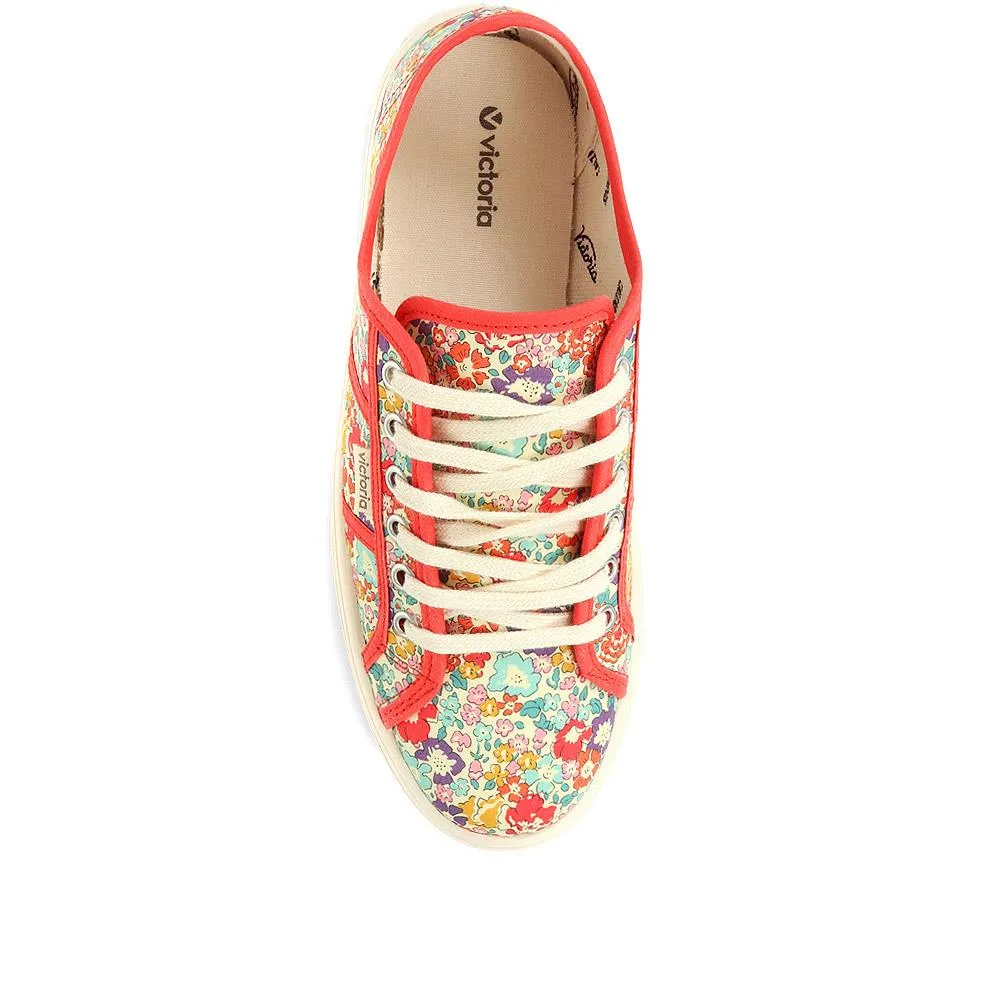 Barcelona Liberty Print Platform Trainers - FASHE35503 / 321 484 - Coral sold by Jones Bootmaker product image thumbnail 5