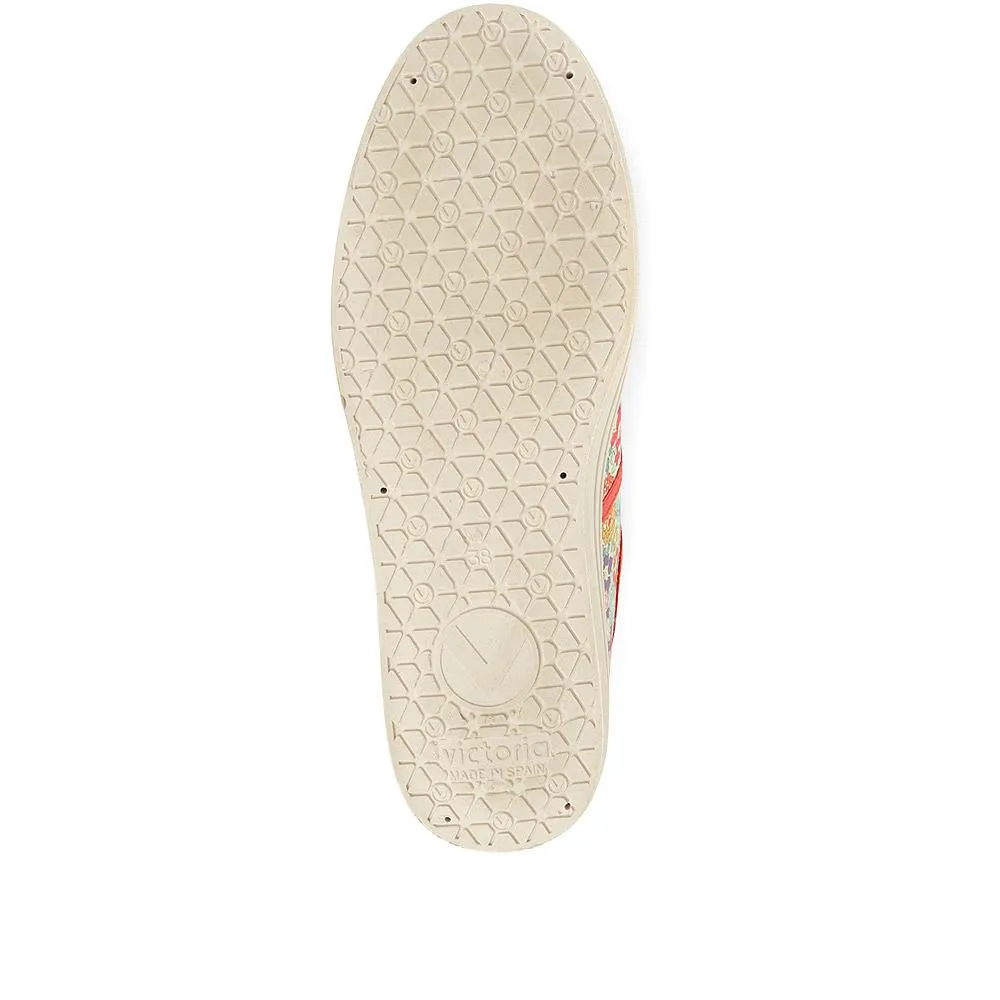Barcelona Liberty Print Platform Trainers - FASHE35503 / 321 484 - Coral sold by Jones Bootmaker product image thumbnail 4