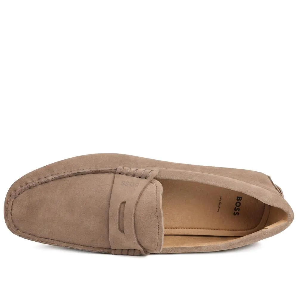 Leather Slip On Shoes - HUGO43503 / 328 697 - Taupe Suede sold by Jones Bootmaker product image thumbnail 4