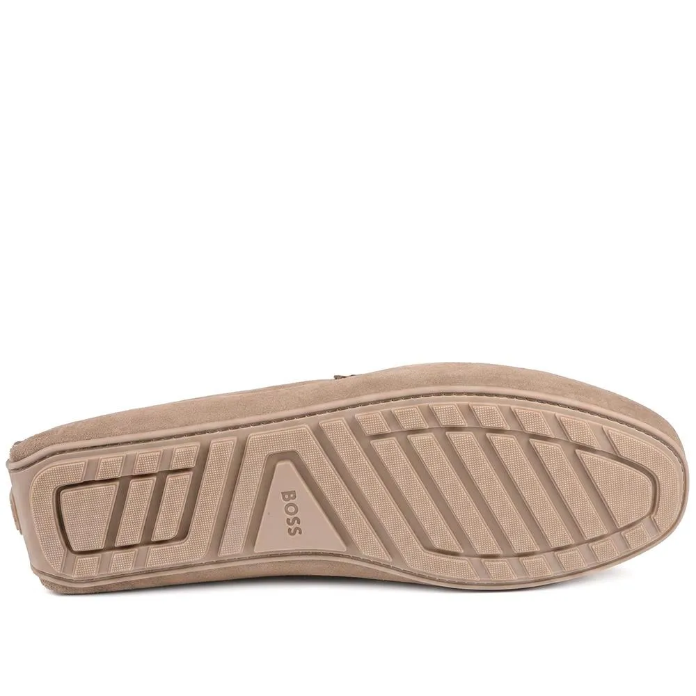 Leather Slip On Shoes - HUGO43503 / 328 697 - Taupe Suede sold by Jones Bootmaker product image thumbnail 5