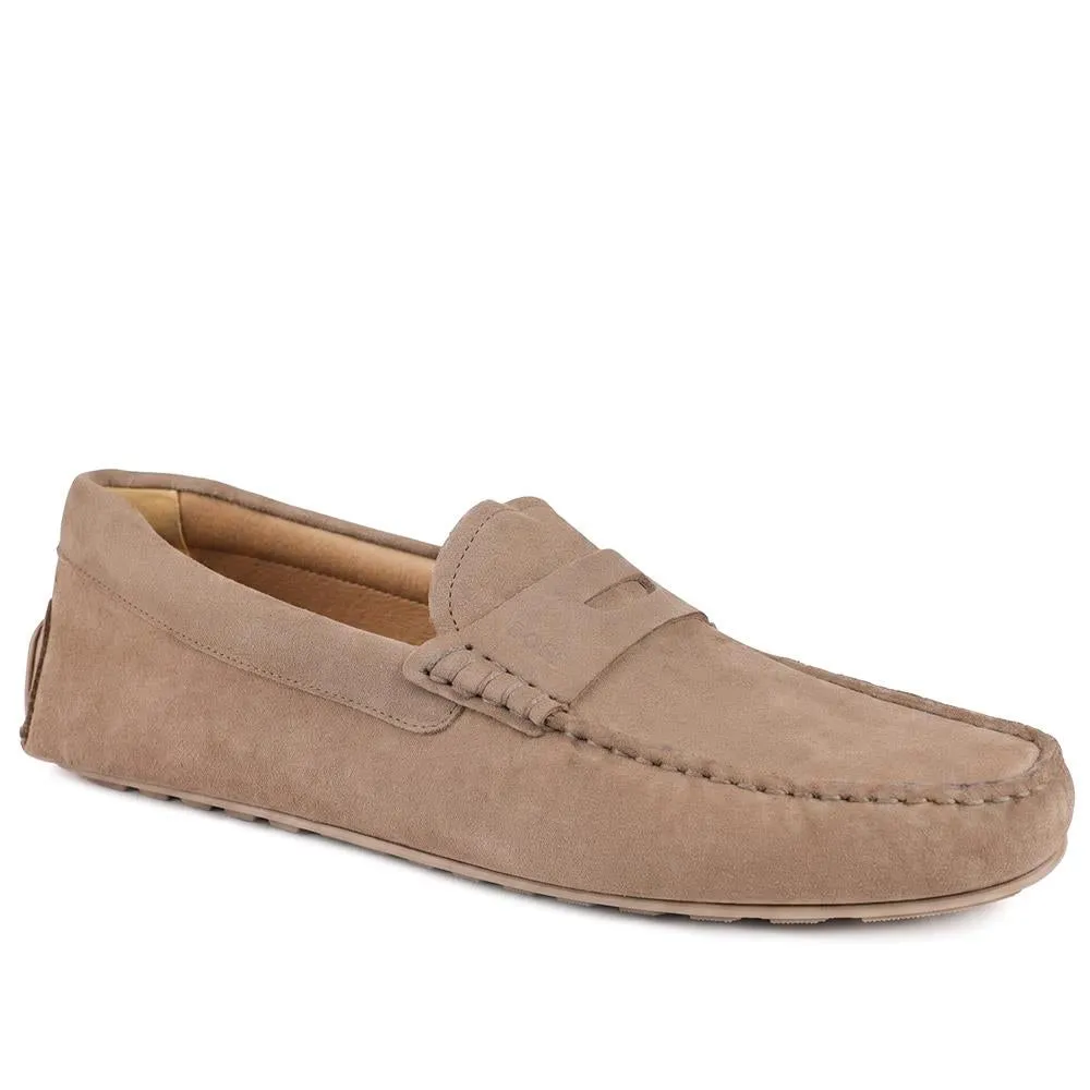 Leather Slip On Shoes - HUGO43503 / 328 697 - Taupe Suede sold by Jones Bootmaker product image thumbnail 2