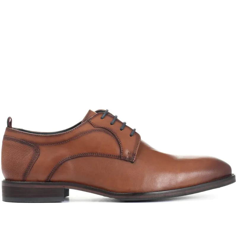 Leather Lace-Up Shoes - LAMBA30500 / 316 765 - Cognac made by Jones Bootmaker