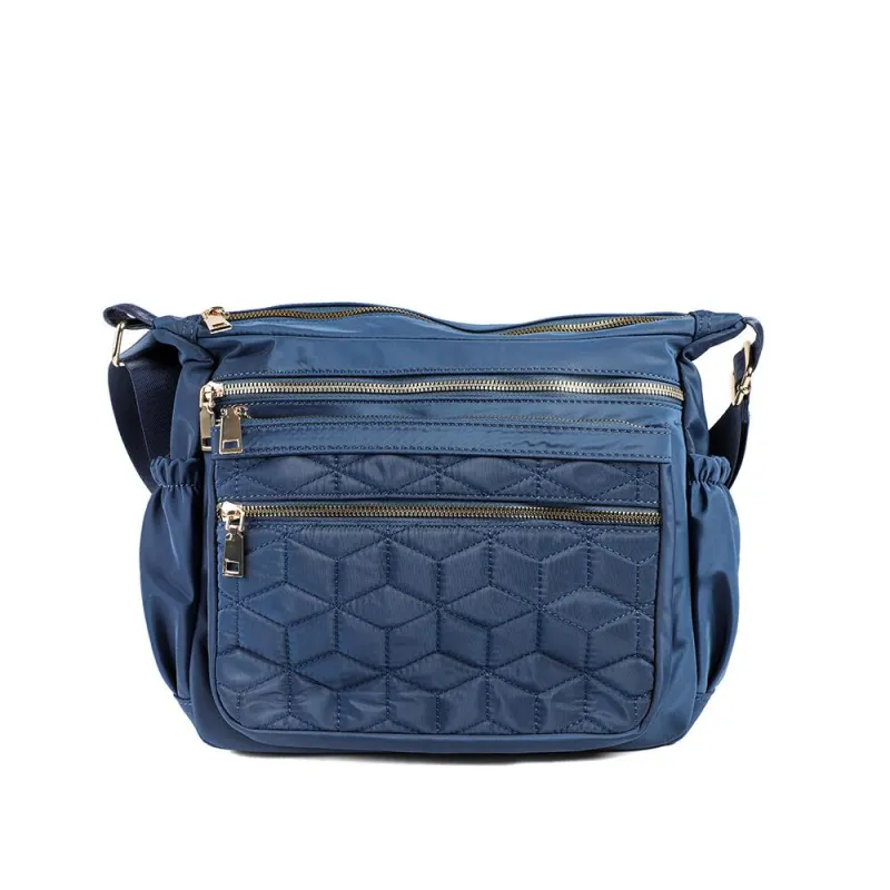 Quilted Multi Zip Crossbody Bag - WAHT43007 / 329 324 made by Jones Bootmaker