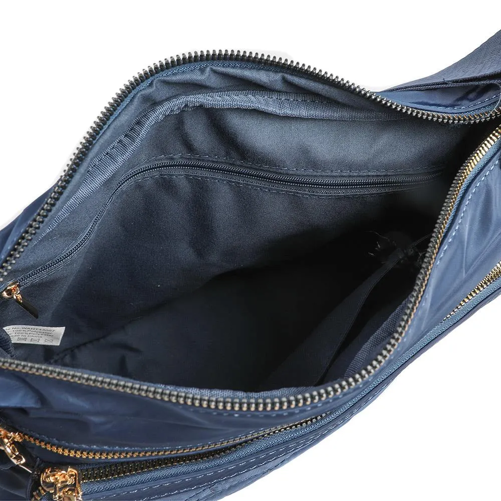 Quilted Multi Zip Crossbody Bag - WAHT43007 / 329 324 - Navy sold by Jones Bootmaker product image thumbnail 5