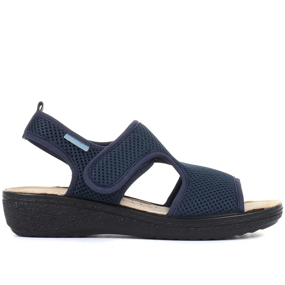 Fly Flot Touch Fastening Sandals - FLY27017 / 312 035 - Navy sold by Jones Bootmaker