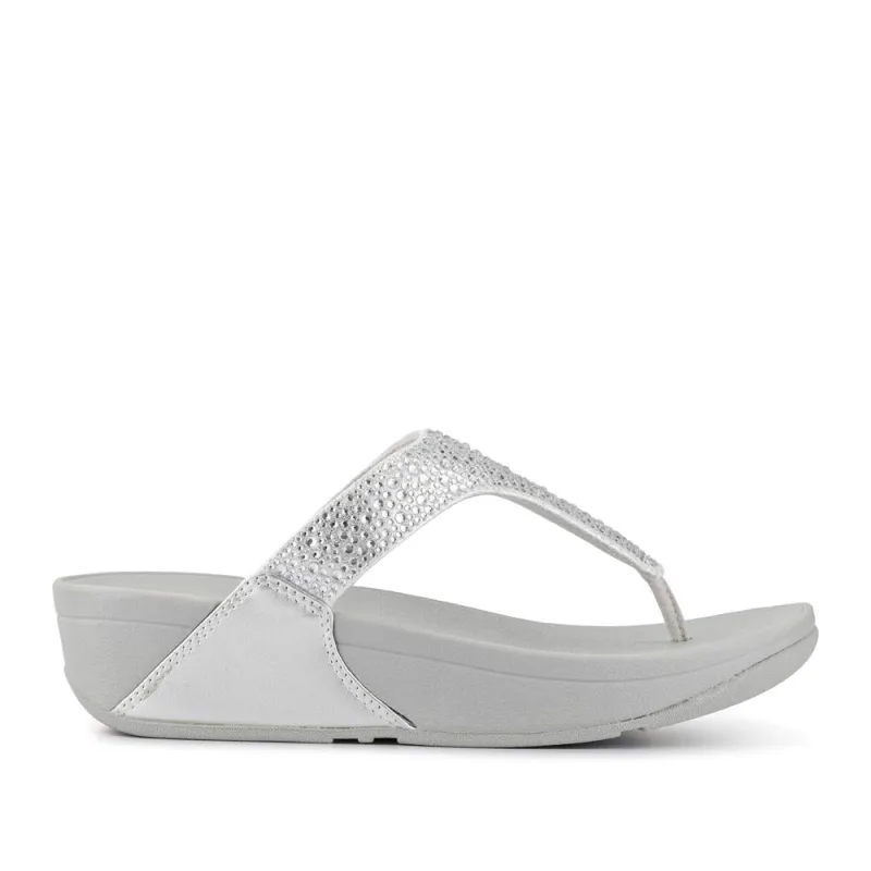 Wedged Toe-Post Sandals - FITF41520 / 326 866 - Silver made by Fitflop