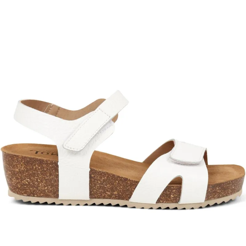 Joanie Leather Sandals - JOANIE / 325 288 - White made by Jones Bootmaker