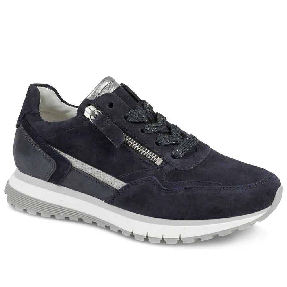 Gabor Hollywell Wide Fit Zip & Lace Trainers - GAB42502 / null - Navy Multi sold by Jones Bootmaker product image thumbnail 2