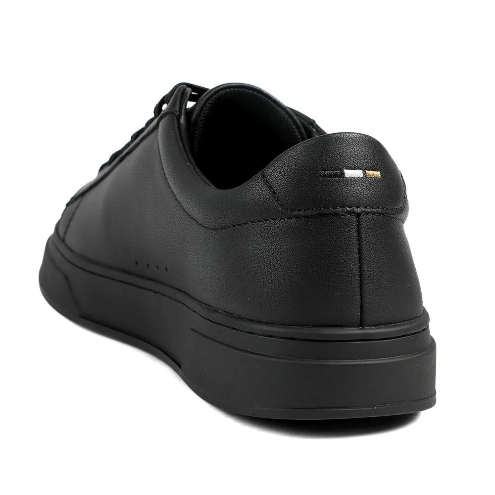 Boss Leather Lace Up Trainers - HUGO42501 / 327 809 - Black-Black sold by Jones Bootmaker product image thumbnail 3