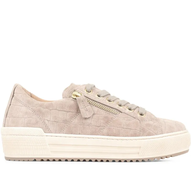 Quench Women's Casual Trainers - GAB33504 / 319 495 - Taupe made by Jones Bootmaker