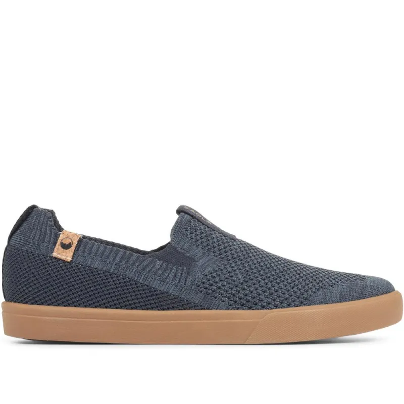 Vegan Slip-On Trainers - SAOLA35502 / 321 305 - Navy made by Jones Bootmaker