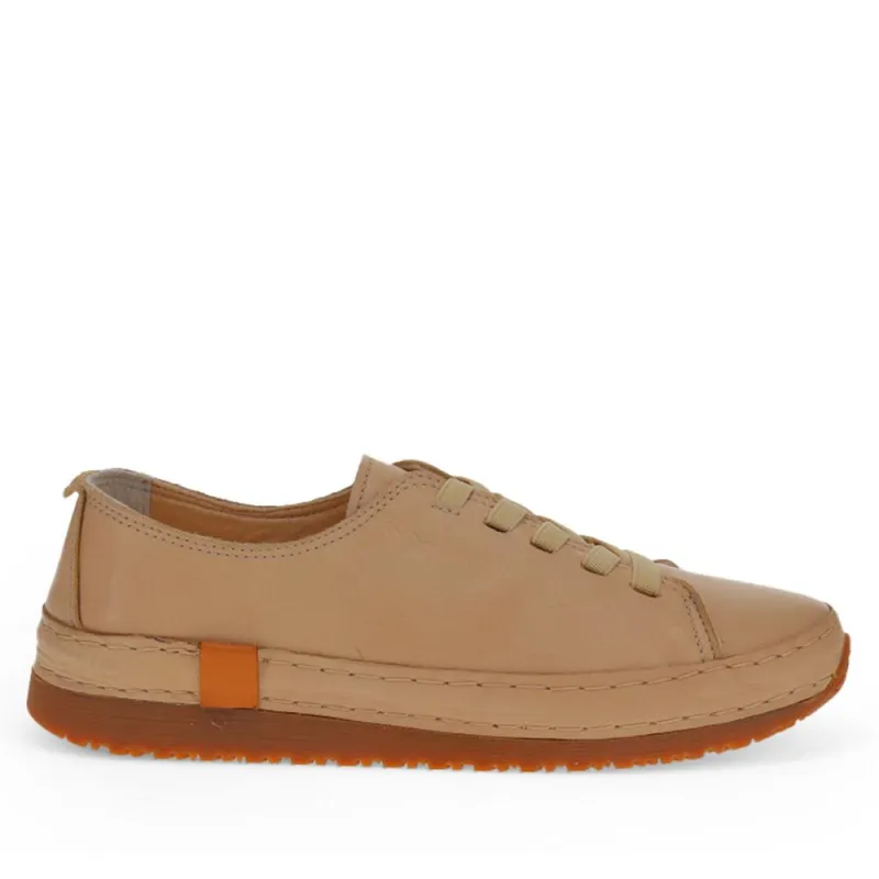Amarilla Lace-Up Trainers - AMARILLA / 325 235 - Sand made by Jones Bootmaker