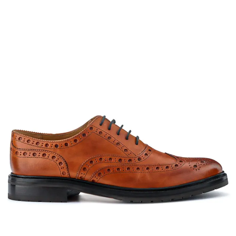 Bertie Oxford Men's Brogues - BERTIE / 319 278 - British Tan made by Jones Bootmaker