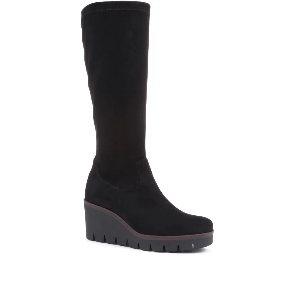 Unite Wedge Knee Boots - GAB36531 / 322 696 - Black sold by Jones Bootmaker product image thumbnail 2