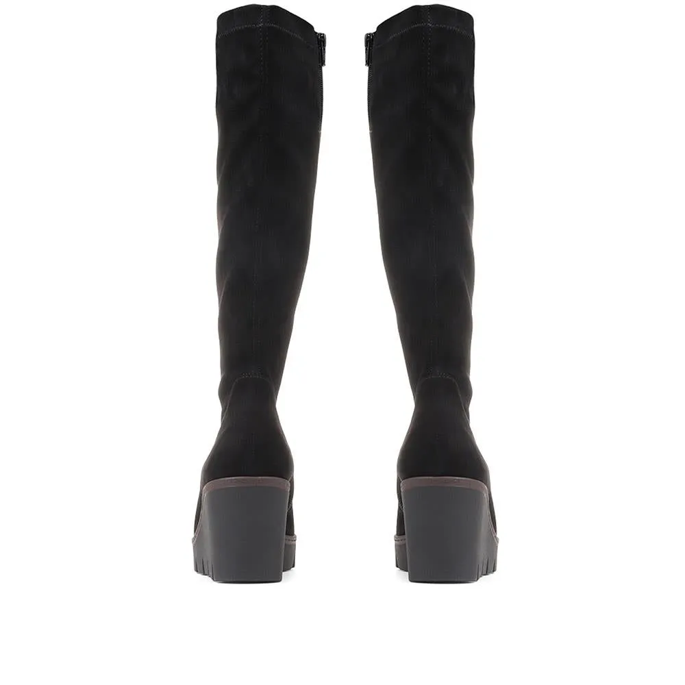 Unite Wedge Knee Boots - GAB36531 / 322 696 - Black sold by Jones Bootmaker product image thumbnail 3