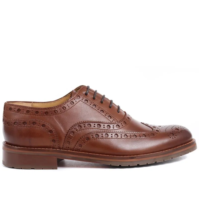 Bertie Oxford Men's Brogues - BERTIE / 319 278 - Brown made by Jones Bootmaker