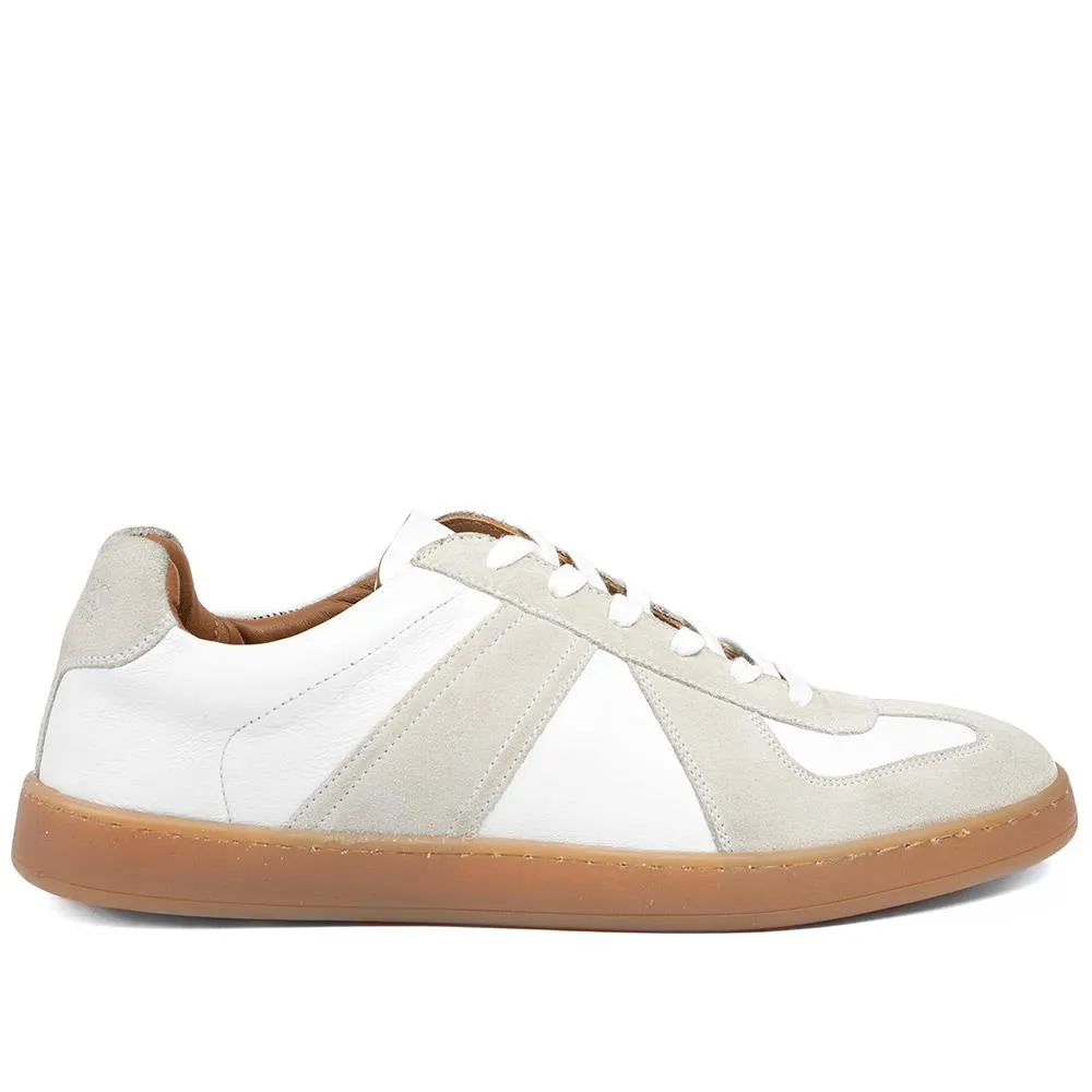 Santo Leather Trainers - SANTO / 328 816 - White sold by Jones Bootmaker