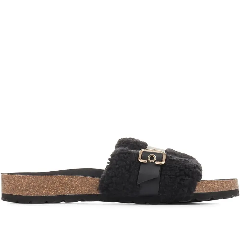 Tawny Mule Slippers - TAWNY / 322 811 - Black made by Jones Bootmaker