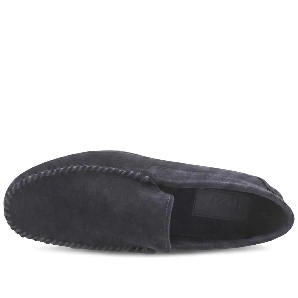 Zachariah Leather Slippers - ZACHARIAH / 330 219 - Navy Suede sold by Jones Bootmaker product image thumbnail 4