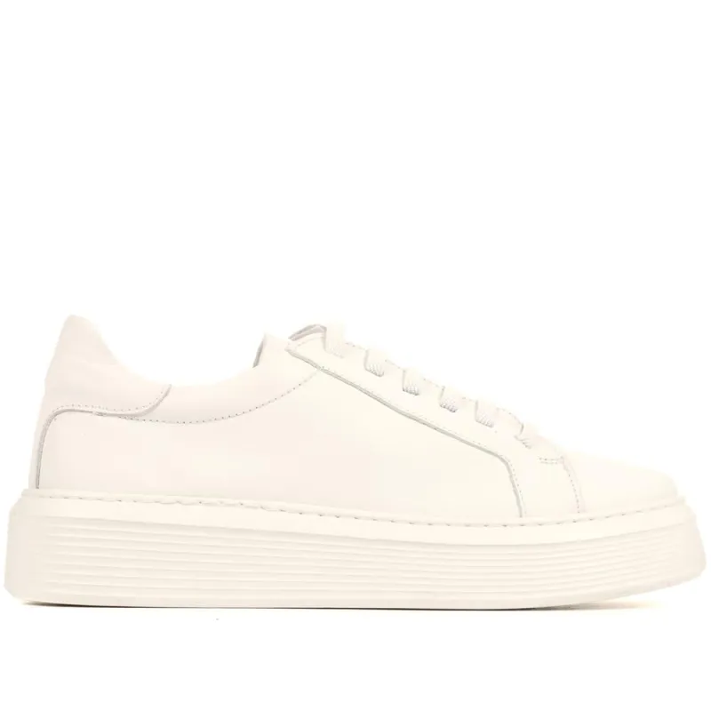 Magnolia Chunky Platform Trainers - MAGNOLIA / 322 298 - White made by Jones Bootmaker