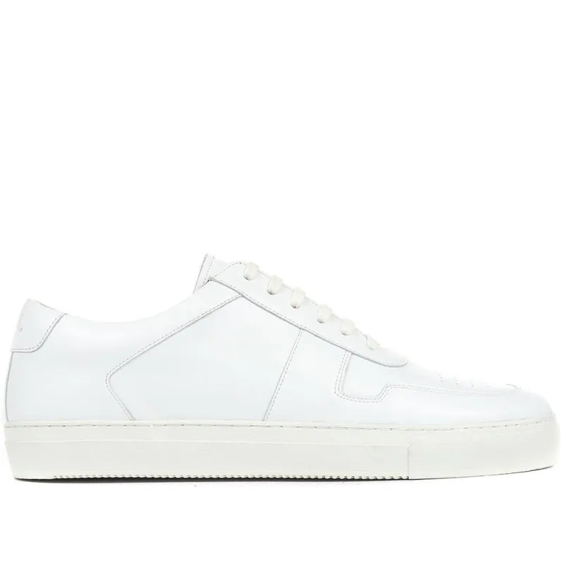 Teo Leather Trainers - TEO / 321 216 - White made by Jones Bootmaker