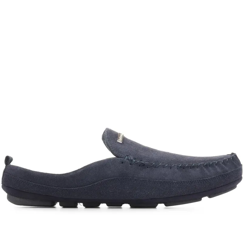 Otto Suede Mule Slippers - BARBR35524 / 321 924 - Navy made by Barbour
