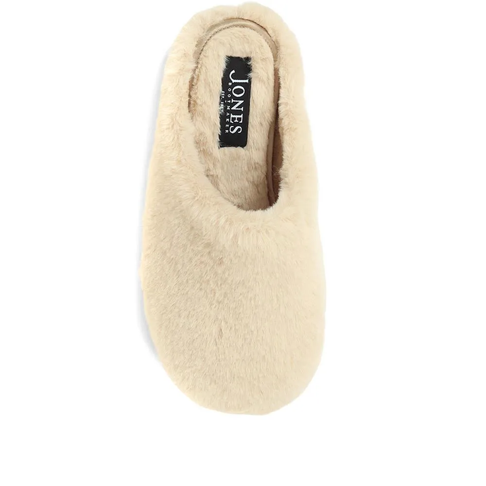 Camile Faux-Fur Mule Slippers - CAMILE / 321 821 - Beige sold by Jones Bootmaker product image thumbnail 5