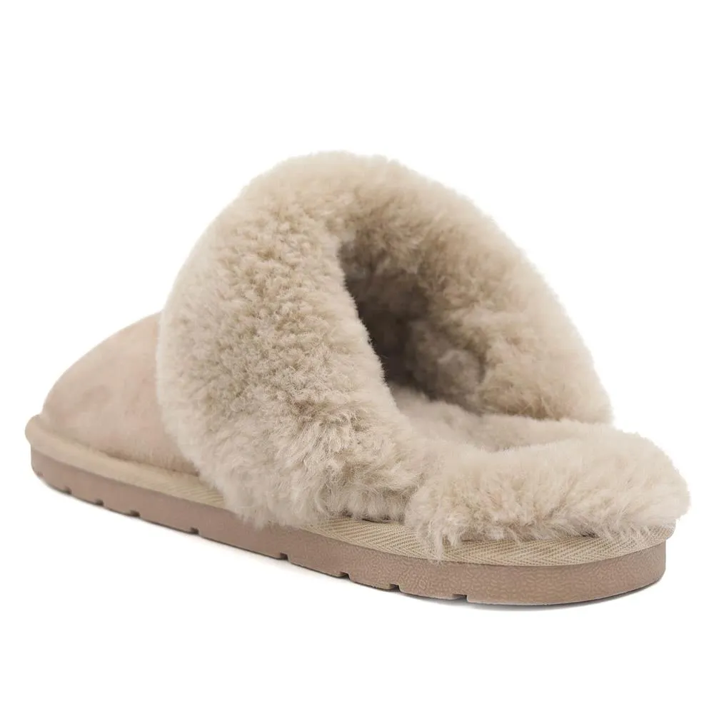 Bella-Rose Sheepskin Mule Slippers - BELLA-ROSE / 319 378 - Taupe sold by Jones Bootmaker product image thumbnail 4