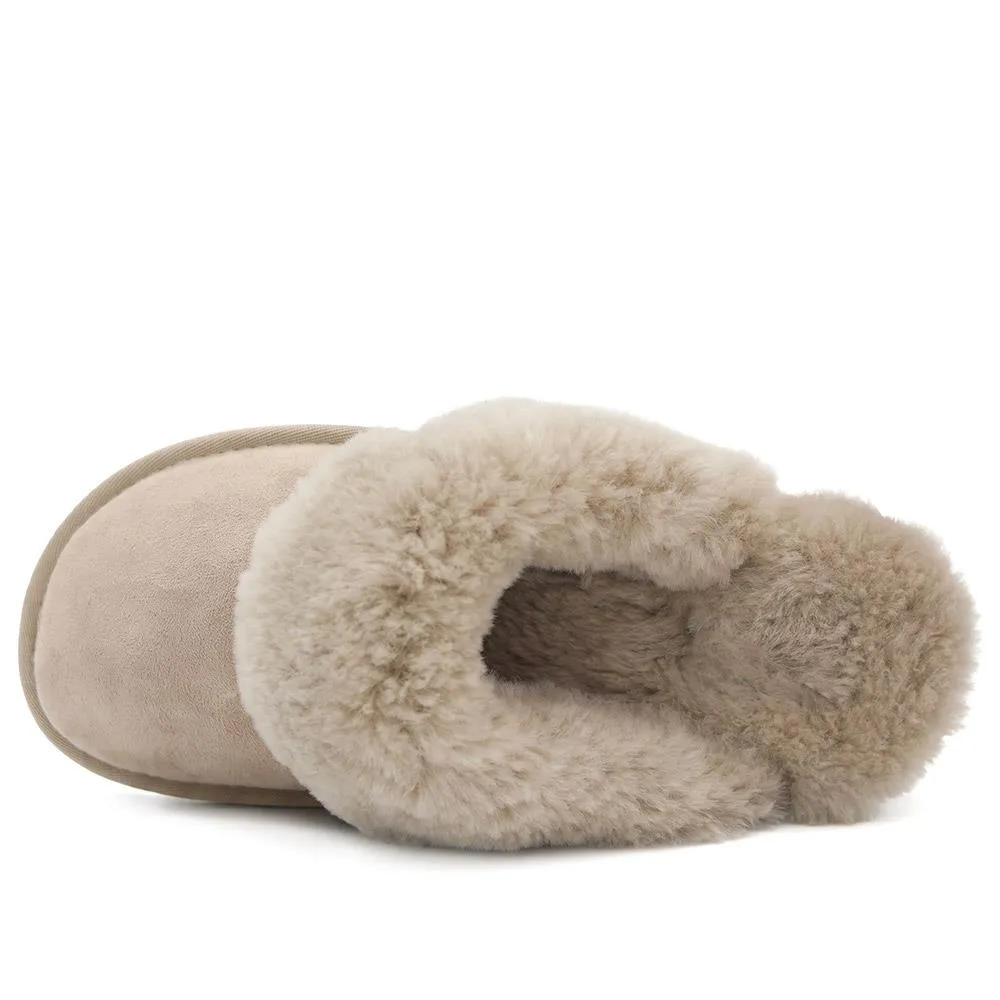 Bella-Rose Sheepskin Mule Slippers - BELLA-ROSE / 319 378 - Taupe sold by Jones Bootmaker product image thumbnail 5