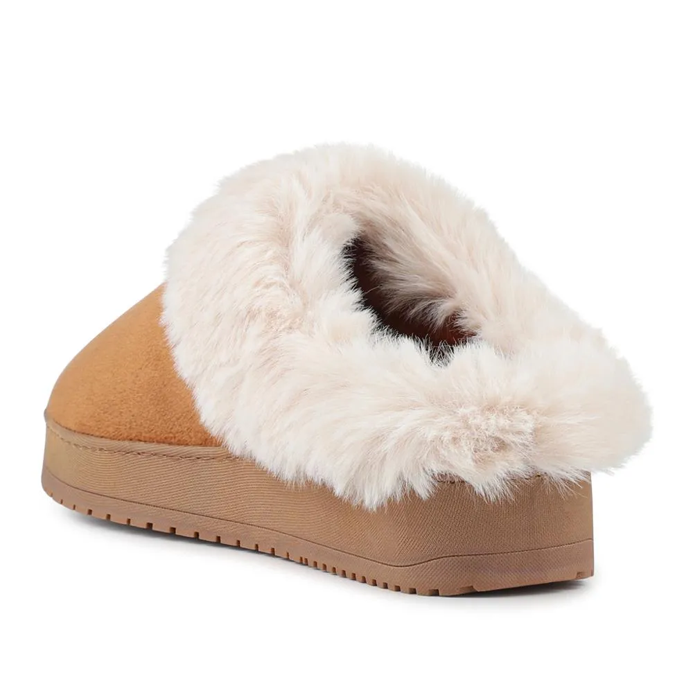 Cosy Memory Foam Mule Slippers - QING42004 / 327 932 - Chestnut sold by Jones Bootmaker product image thumbnail 3