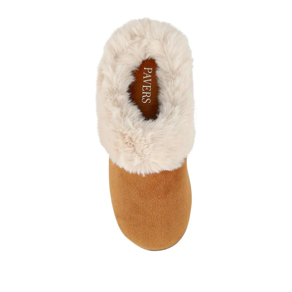 Cosy Memory Foam Mule Slippers - QING42004 / 327 932 - Chestnut sold by Jones Bootmaker product image thumbnail 4